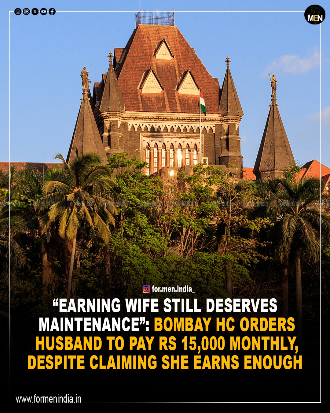 You are currently viewing “Earning Wife Still Deserves Maintenance” Bombay High Court Orders Husband to Pay ₹15,000 Monthly, Despite Claiming She Earns Enough