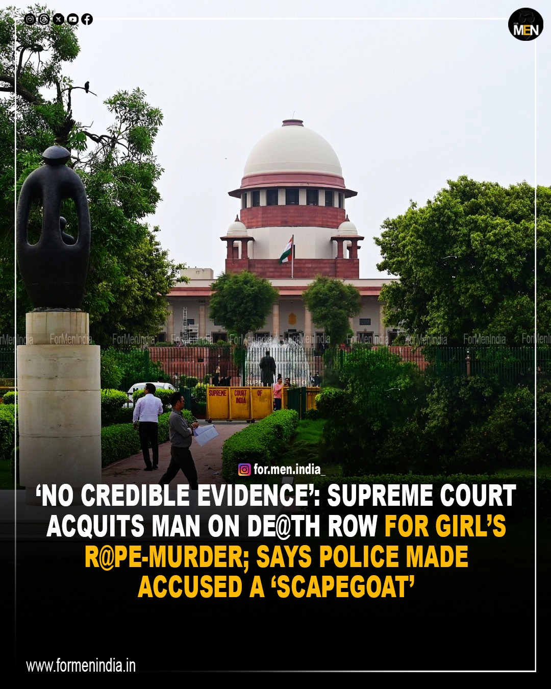 You are currently viewing ‘No credible evidence’: Supreme Court acquits man on death row for girl’s rape-murder; police made accused a ‘scapegoat’