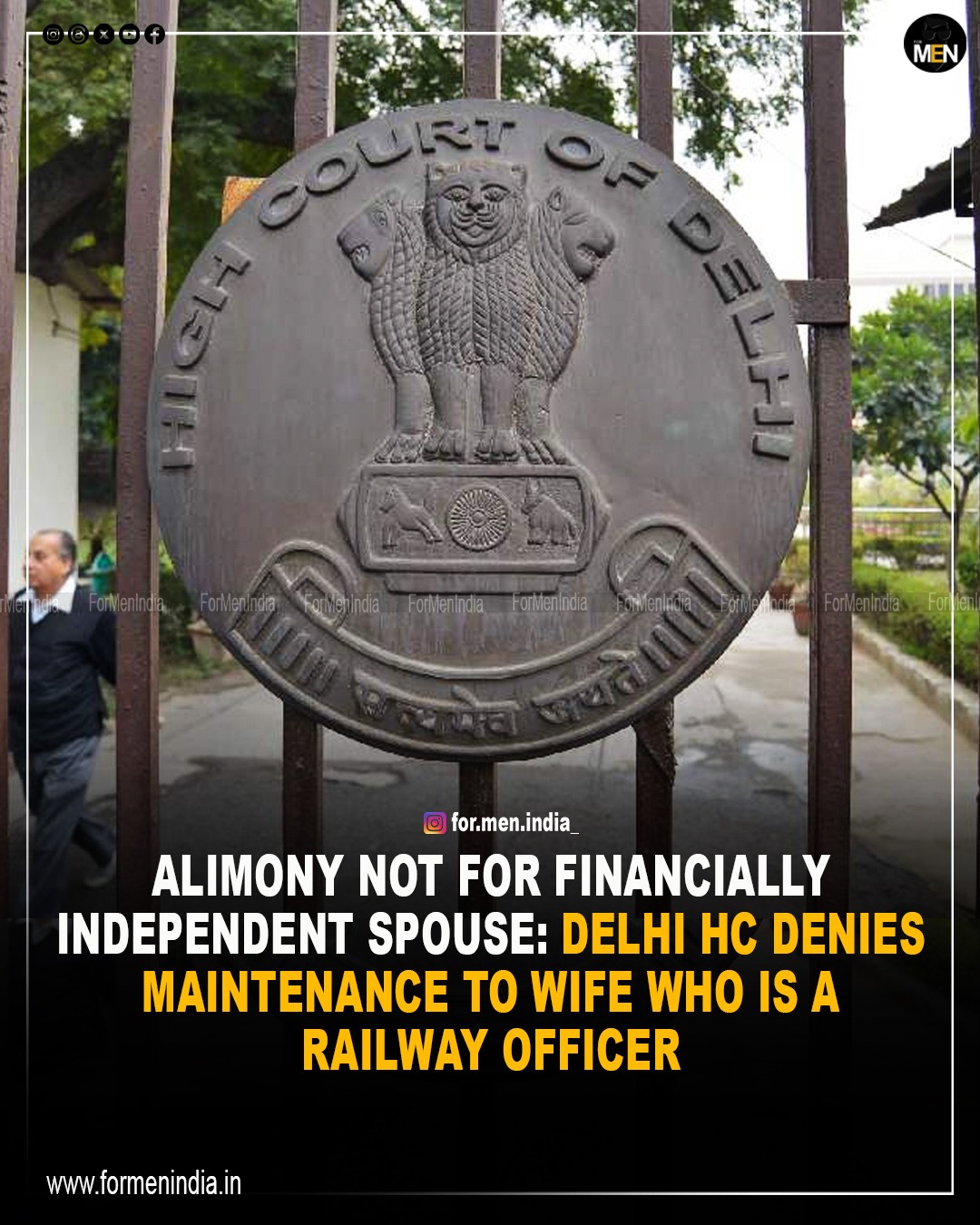 You are currently viewing Alimony Not For Financially Independent spouse : Delhi Court Denies Maintenance to wife who is a Railway Officer