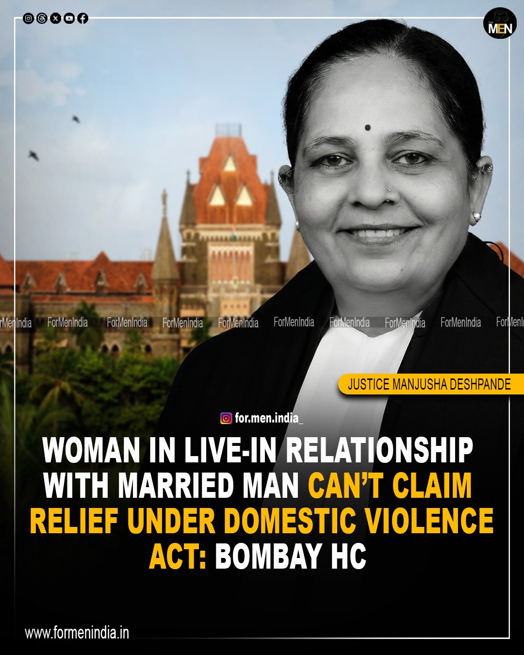 You are currently viewing Woman in a live-in relationship with a married man can’t claim relief under Domestic Violence Act: Bombay High Court