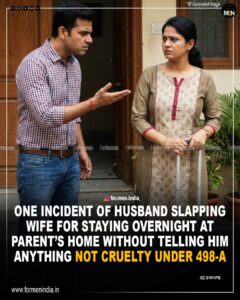 Read more about the article ‘One Incident’ Of Husband Slapping Wife For Staying Overnight At Parent’s Home Without Telling Him Not Cruelty: Gujarat High Court