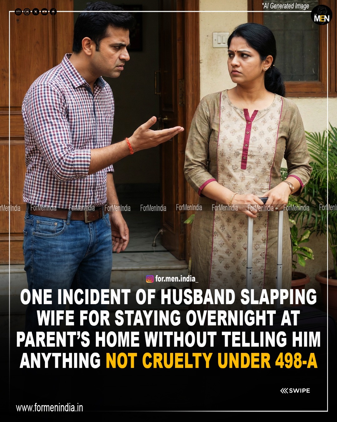 You are currently viewing ‘One Incident’ Of Husband Slapping Wife For Staying Overnight At Parent’s Home Without Telling Him Not Cruelty: Gujarat High Court