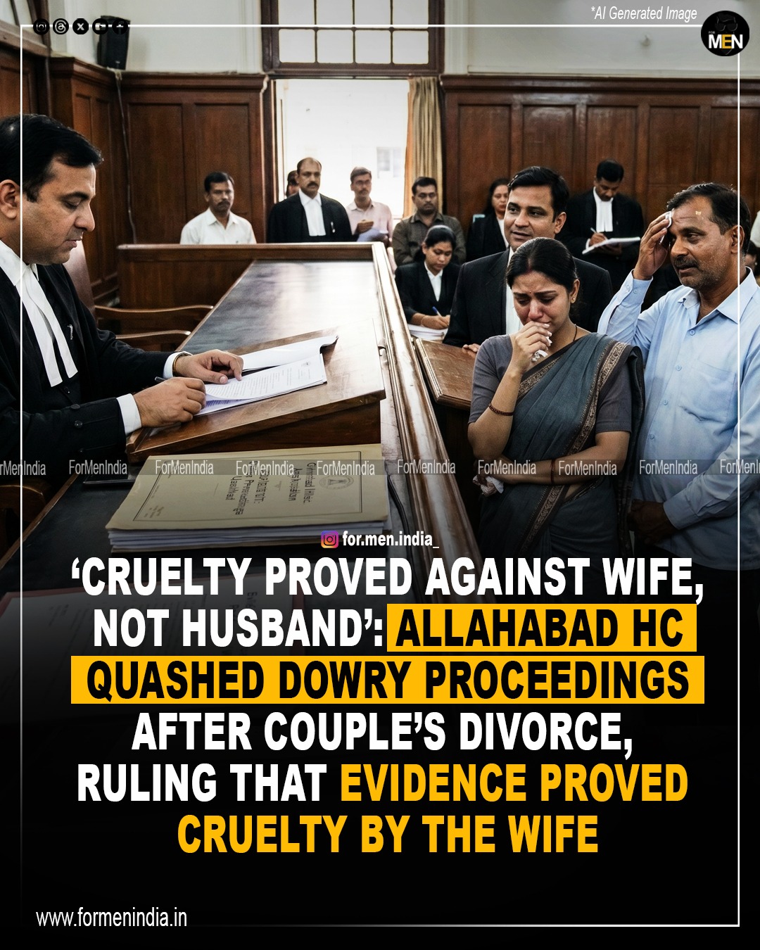 Read more about the article Dowry Proceedings Quashed as Evidence Showed Cruelty by Wife: Allahabad High Court