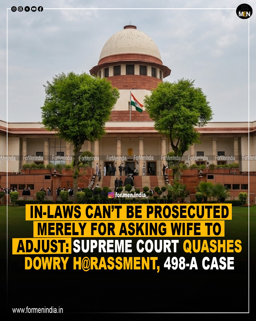 Read more about the article In-Laws Can’t Be Prosecuted Merely For Asking Wife To Adjust : Supreme Court Quashes Dowry Harassment, 498A Case