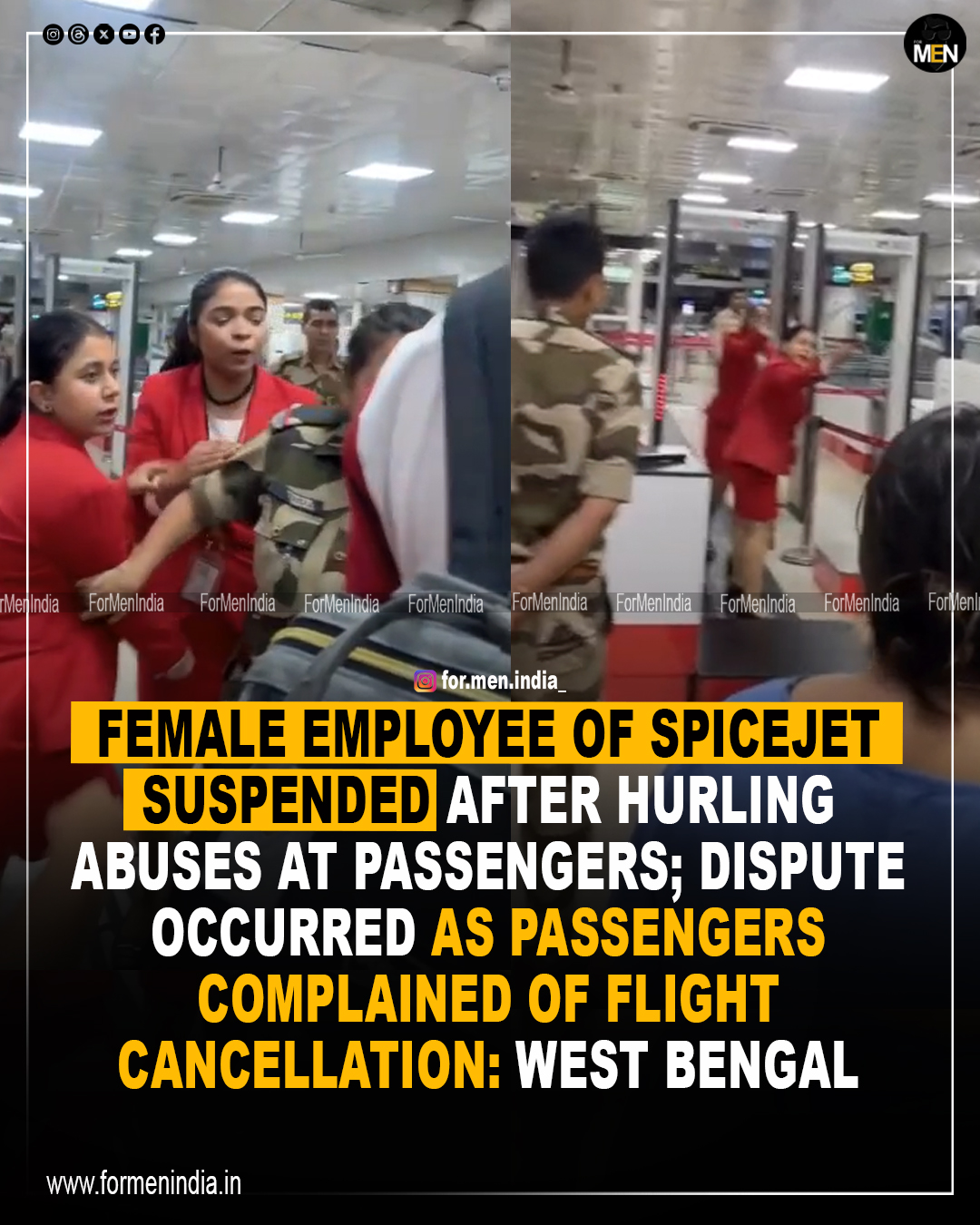 SpiceJet Employee Suspension After Viral Clash