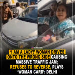 ‘I am a lady’! Woman drives onto the wrong side causing massive traffic jam; refuses to reverse, plays ‘women card’ : Delhi