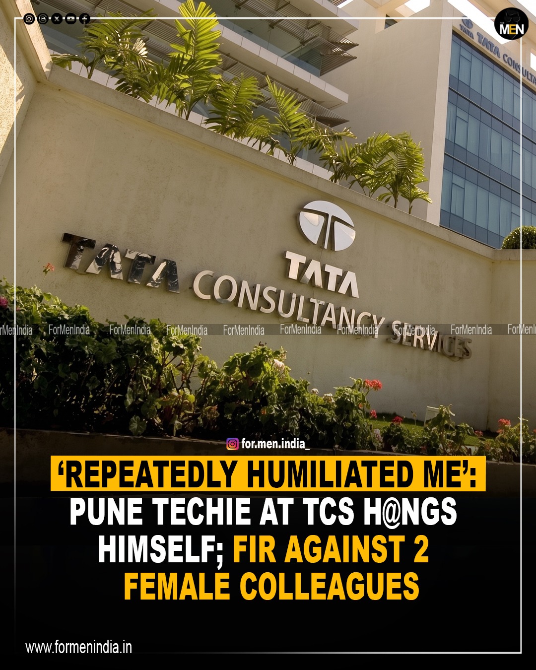 Read more about the article ‘Repeatedly humiliated me’: Pune techie at TCS hangs himself; FIR against 2 female colleagues