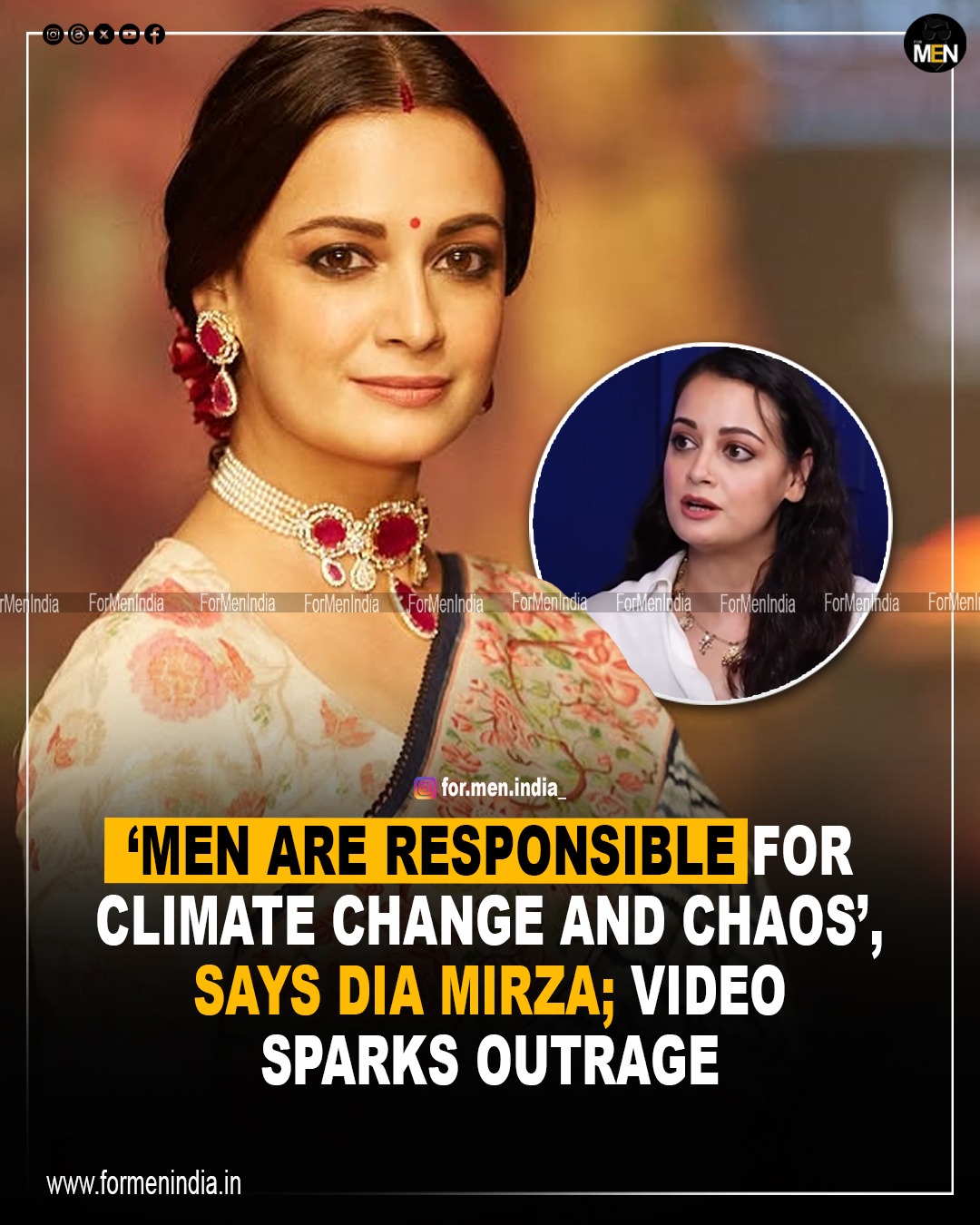 You are currently viewing ‘Men are responsible for climate change and Chaos ‘, says Dia Mirza; video sparks outrage