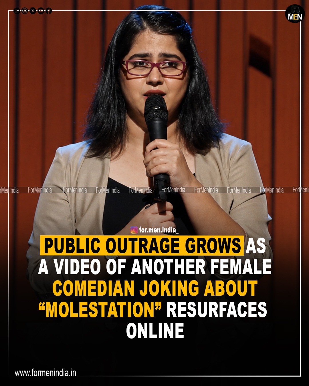 You are currently viewing Public outrage grows as a video of another female comedian joking about “molestation” resurfaces online