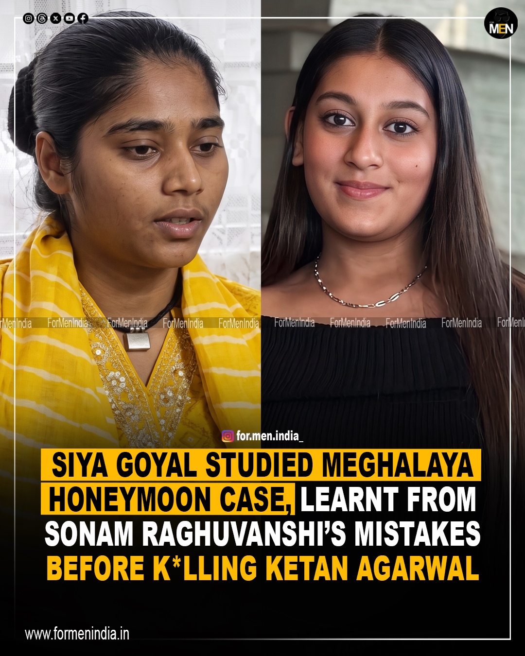 You are currently viewing Siya Goyal studied Meghalaya honeymoon case, learnt from Sonam Raghuvanshi’s mistakes before killing Ketan Agarwal