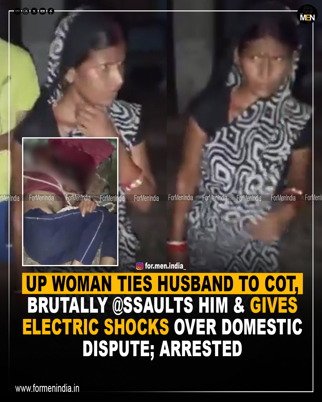 You are currently viewing UP woman ties husband to cot, brutally assaults him, burns him alive