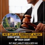 Wife can claim permanent alimony even after divorce decree: Madhya Pradesh HC