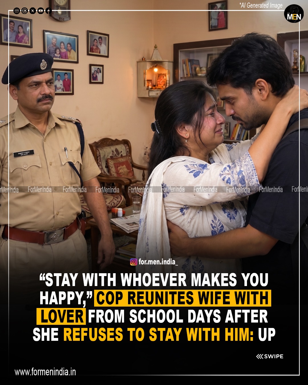 cop gets wife married to her lover