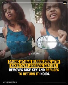 drunk-woman-misbehaves-with-biker-in-noida