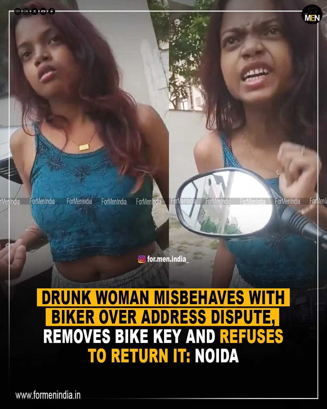 drunk-woman-misbehaves-with-biker-in-noida