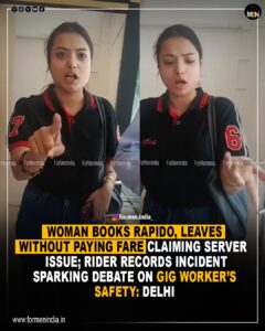 Read more about the article Female passenger refuses to pay ₹186 Rapido fare, rider confronts her, video sparks concern : Delhi