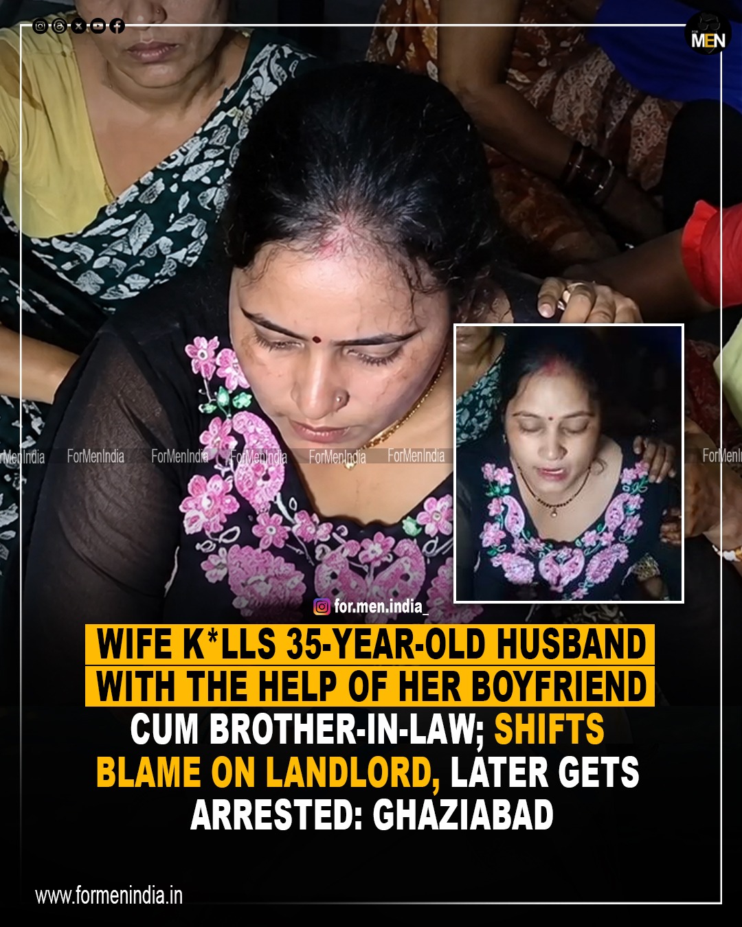 You are currently viewing Wife kills 35 year old husband with the help of her boyfriend cum brother-in-law ; shifts blame on landlord, later gets arrested: Ghaziabad